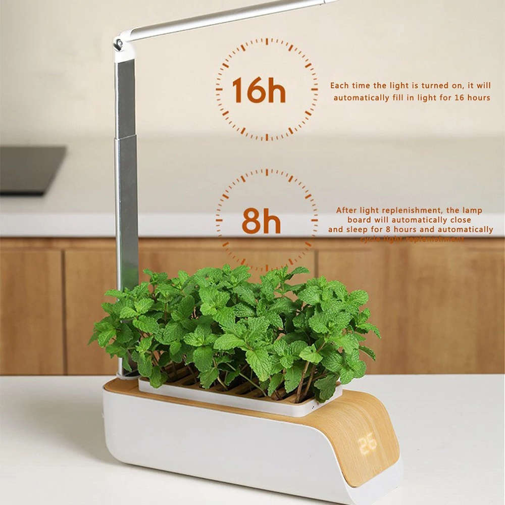 Flower Pot with Growth Light Smart Planter Hydroponic Growing System