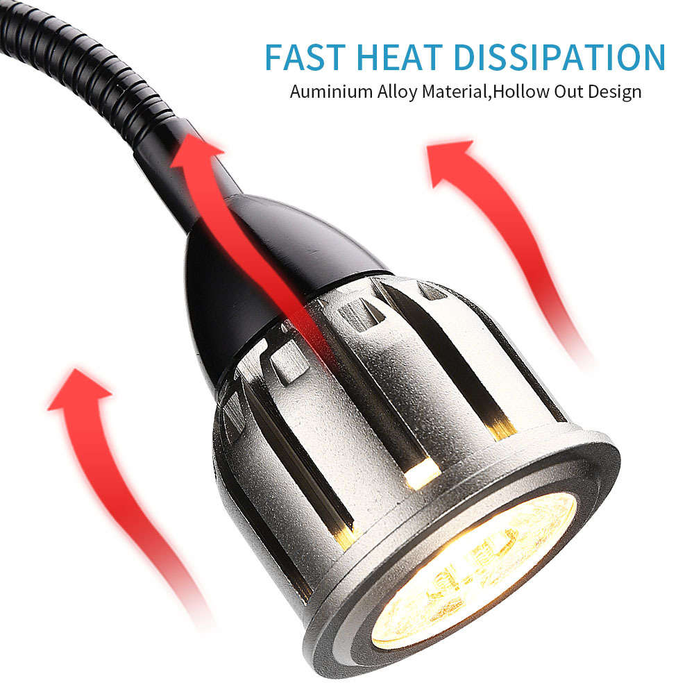 Fish Tank Clip Light 3 Colors Spot Light Adjustable Bright Fish Tank Light