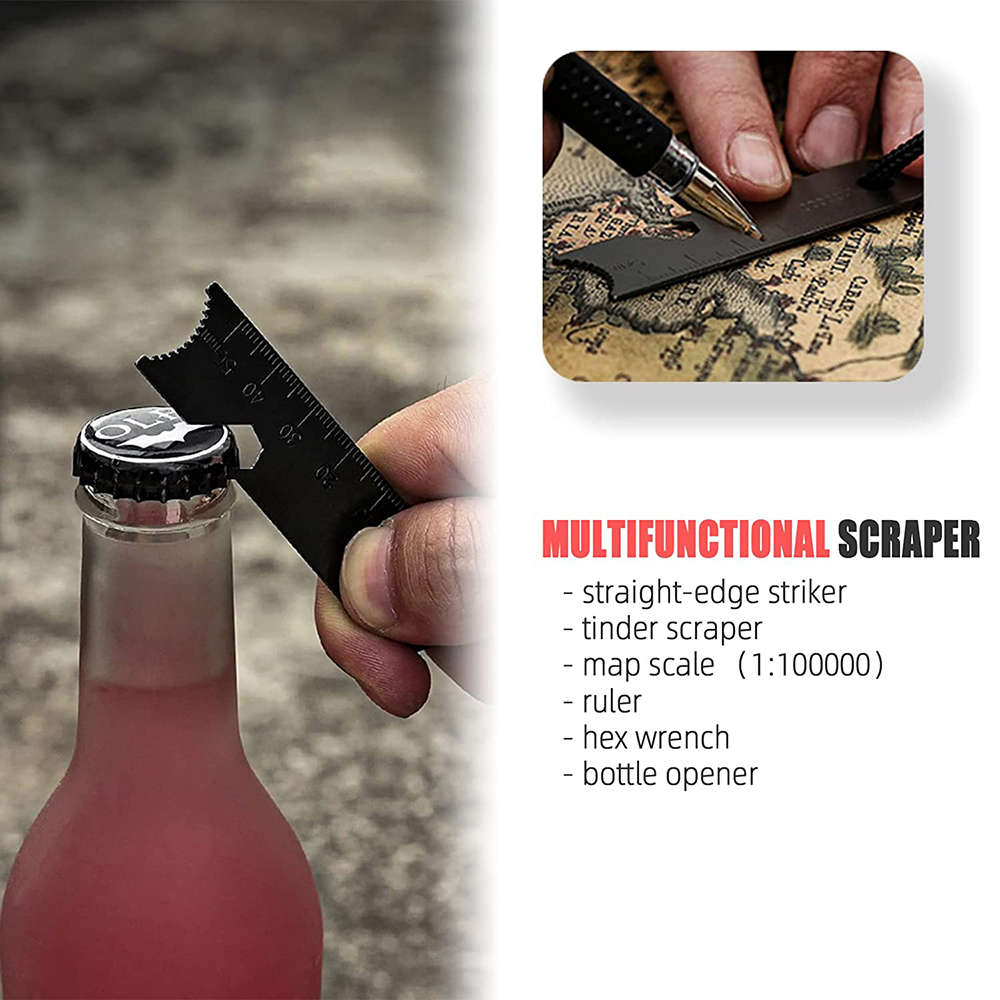 Multi-Function Fire Starter Kit Ferro Rod Blow Tube