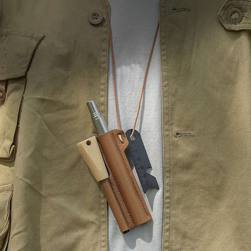 Multi-Function Fire Starter Kit Ferro Rod Blow Tube