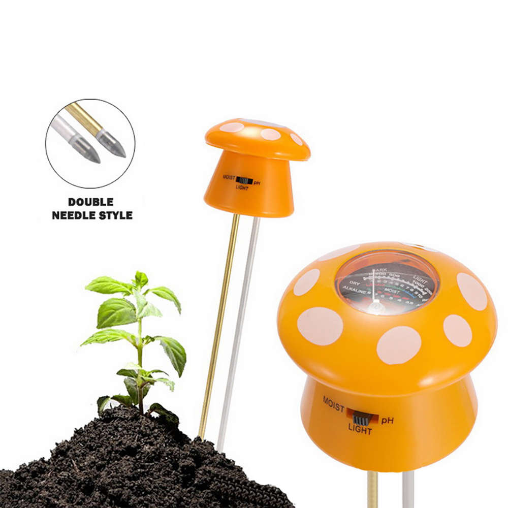 Soil pH Meter 3-in-1 Soil Tester with Plant Moisture Light and pH Tester