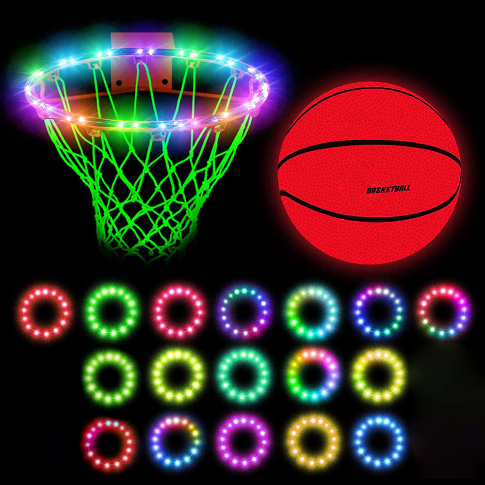 LED Basketball Hoop Lights Waterproof Rim Lights with 17 Colors