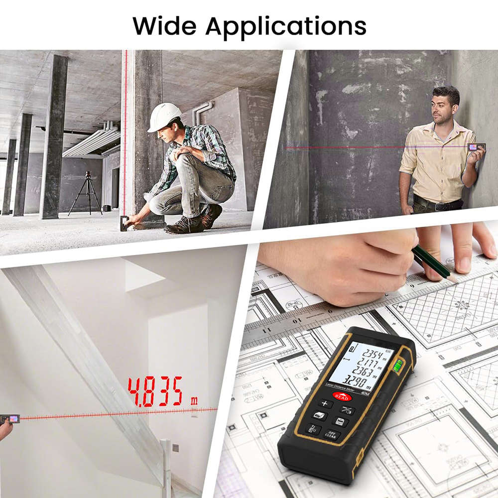 40m Digital Laser LCD Laser Measure Tool Laser Distance Meter