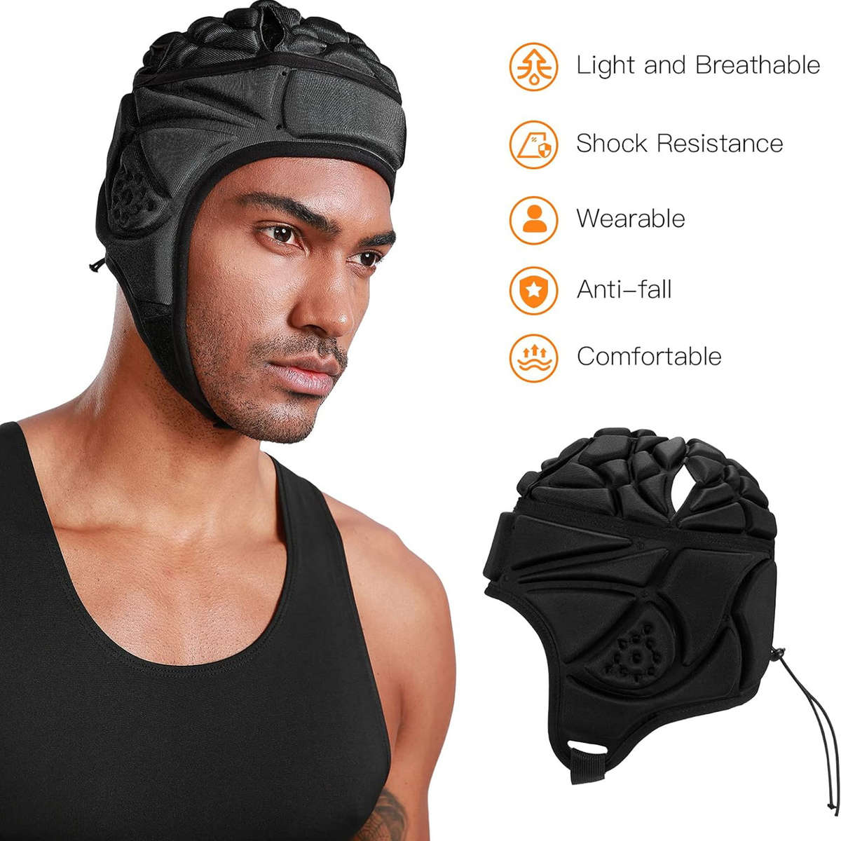 Rugby Headguard Protective Rugby Helmet Scrum Cap Sports Headguard