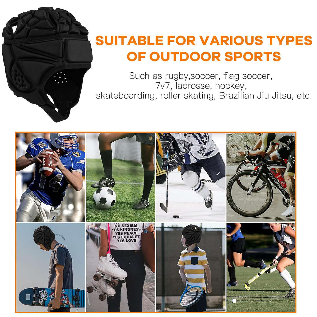 Rugby Headguard Protective Rugby Helmet Scrum Cap Sports Headguard