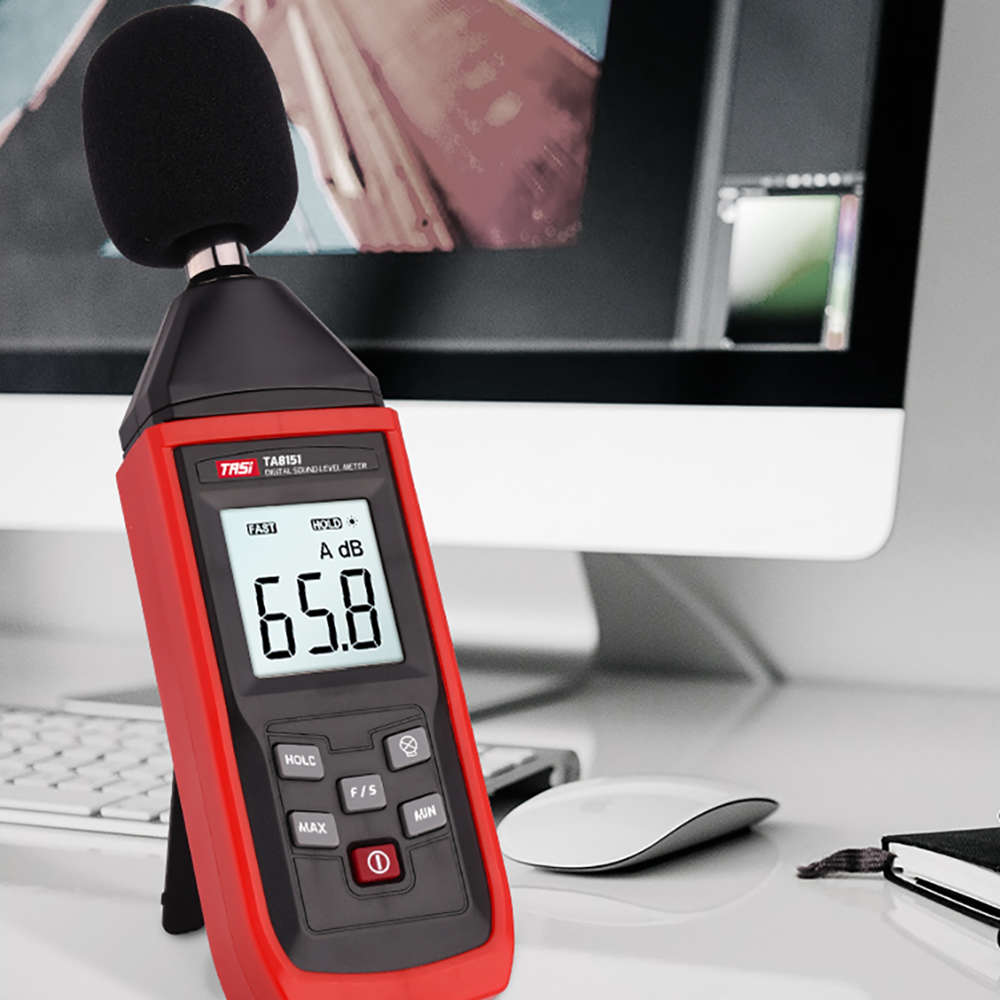 Digital Sound Level Meter 30-130dB Audio Measuring Instrument Alarm