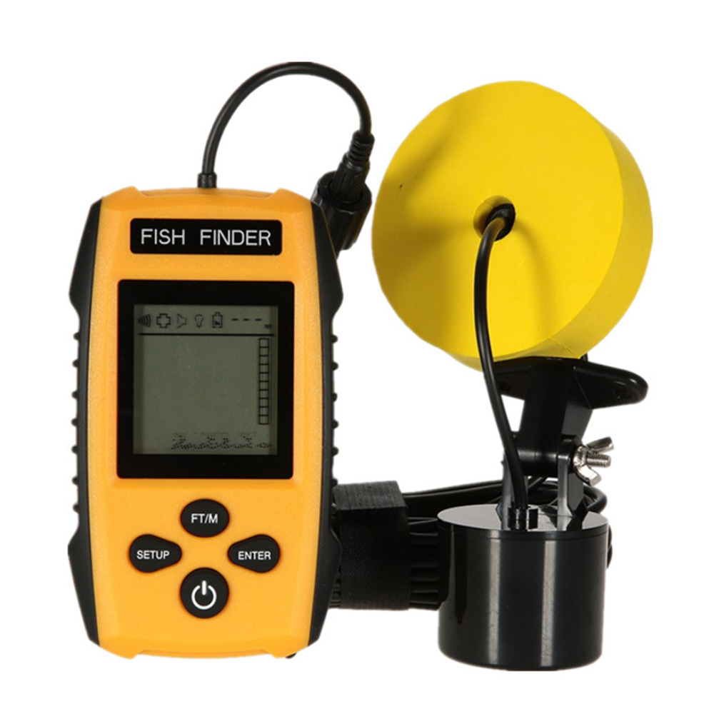 Portable Wired Fish Finder with Sonar Sensor Transducer and LCD Display