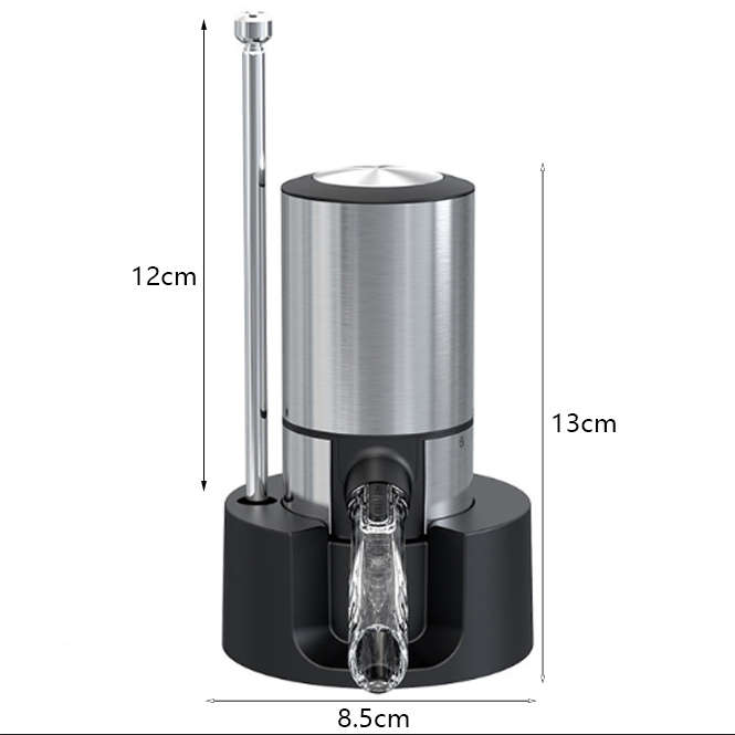 Electric Wine Decanter with Pump Dispenser - Sliver