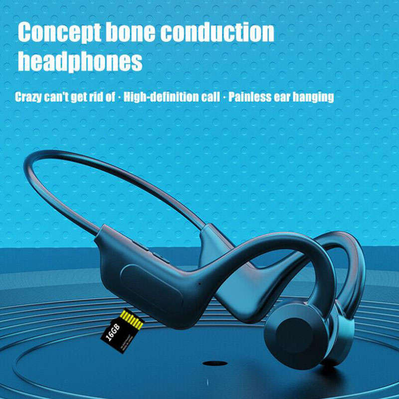 Bluetooth 5.1 Bone Conduction Headset Wireless Outdoor Sport Headphones