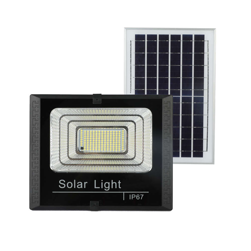 45w Led Solar Flood Lamp With Solar Panel & Smart Remote