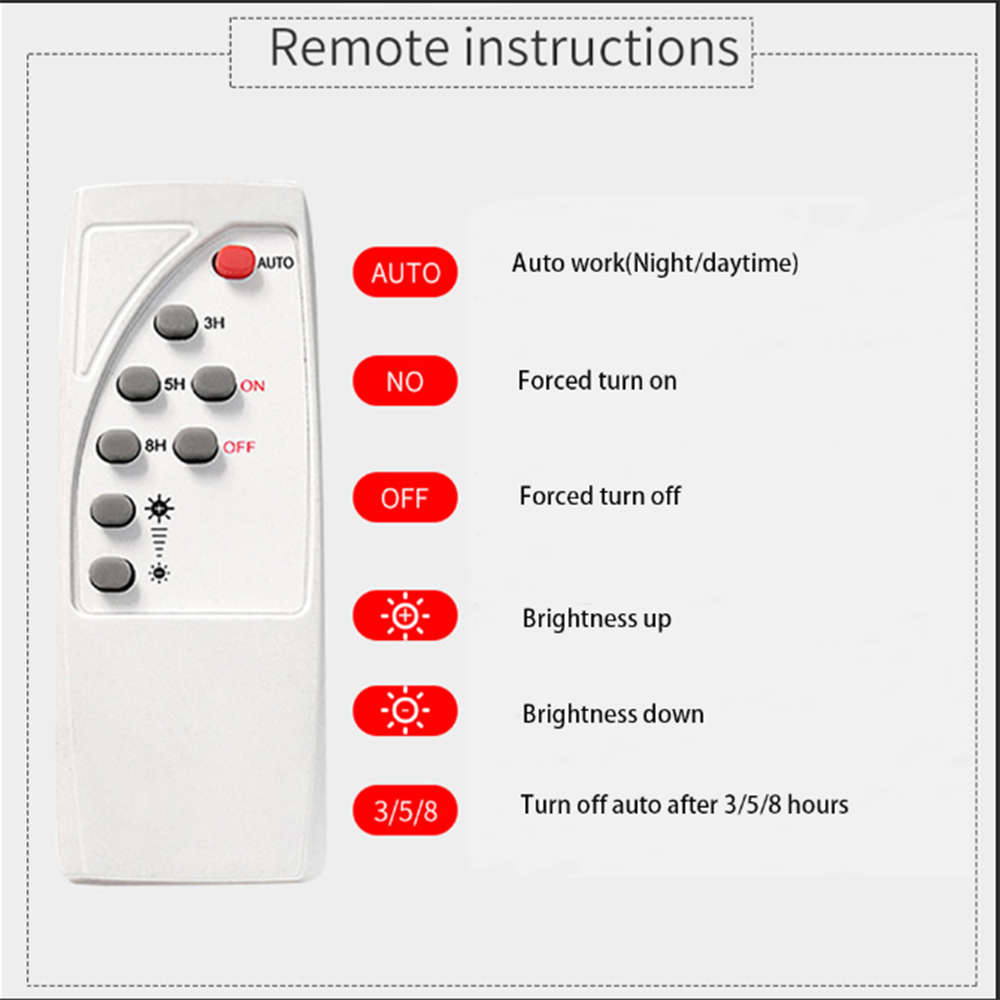 45w Led Solar Flood Lamp With Solar Panel & Smart Remote