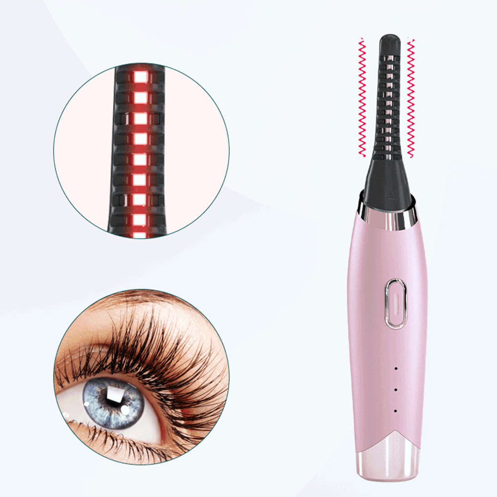 Heated Eyelash Curler USB Rechargeable Electric Eyelash Curler
