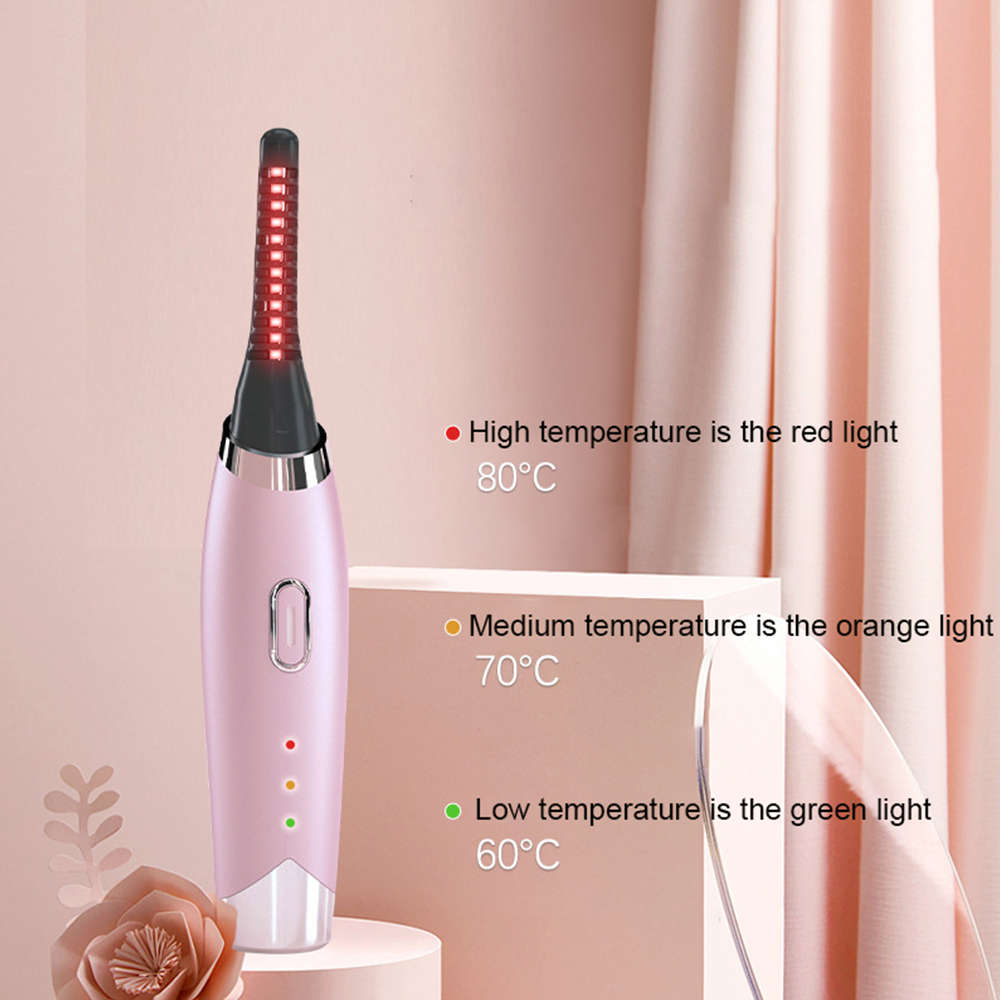 Heated Eyelash Curler USB Rechargeable Electric Eyelash Curler
