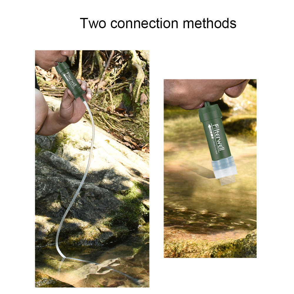 Portable Personal Water Filtration Survival for Camping Travel