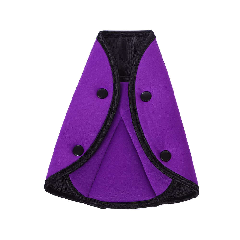Car Seatbelt Safety Cover Triangle Positioner Seatbelt Adjuster-Purple