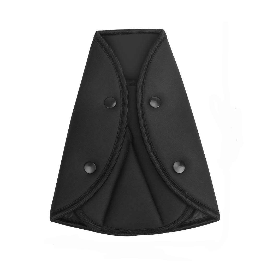 Car Seatbelt Safety Cover Triangle Positioner Seatbelt Adjuster-Black