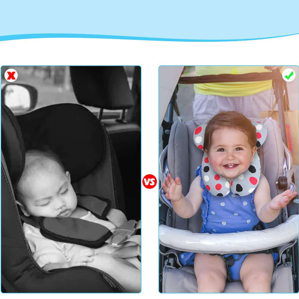 Baby Pillow Protective Travel Car Seat Head Neck Infant Support Pillow