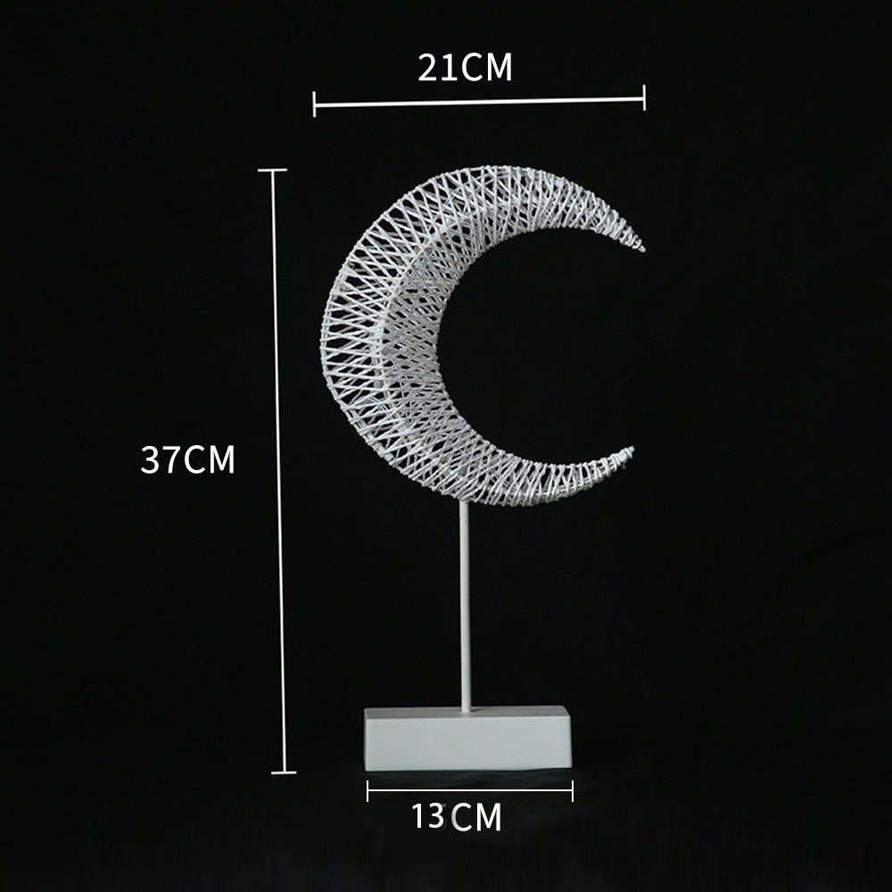 Moon Shape Night Light Romantic Table Lamp Bedside Desktop LED Decoration