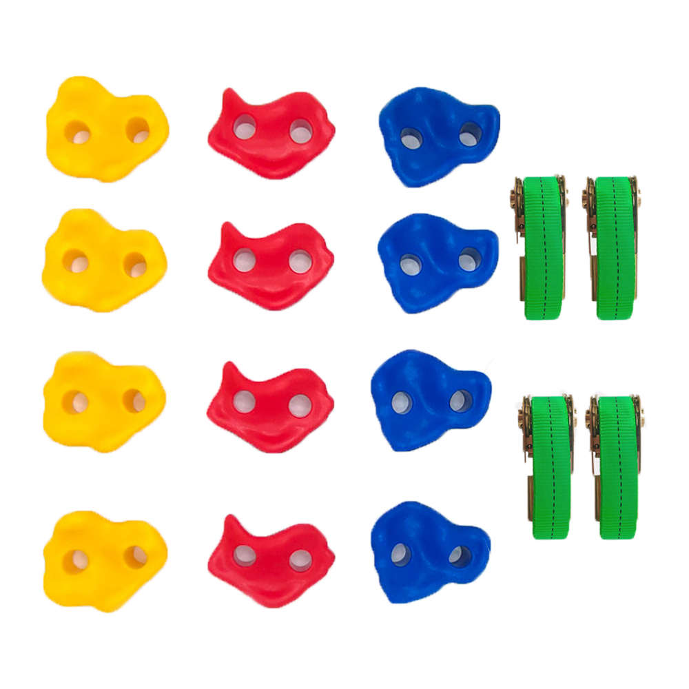 Ninja Tree Climbing Holds for Kids Climbing Rocks Ratchet Straps