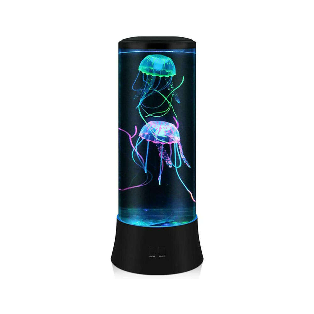LED Jellyfish Lamp Real Jellyfish Aquarium Lamp Colorful Room Mood Light