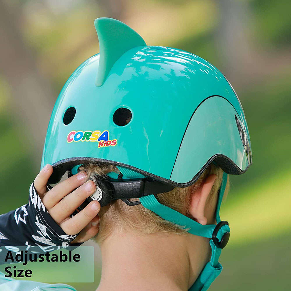 Kids Bike Helmet Multi-Sport Helmet for Cycling Skateboard Scooter- Shark