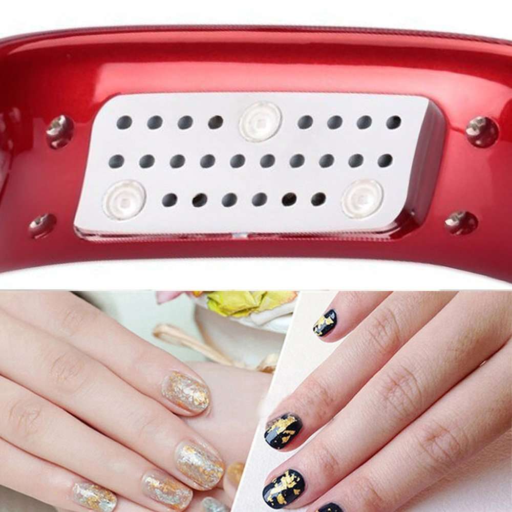 9w USB LED lamp Light Nail Dryer CURE ULTRA FAST Regular Gel Mini Portable USB LED Nail Dryer -Red