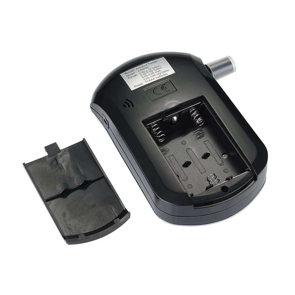 Digital Alcohol Tester with 5 Mouthpieces, Professional Breathalyzer with Semi-conductor Sensor