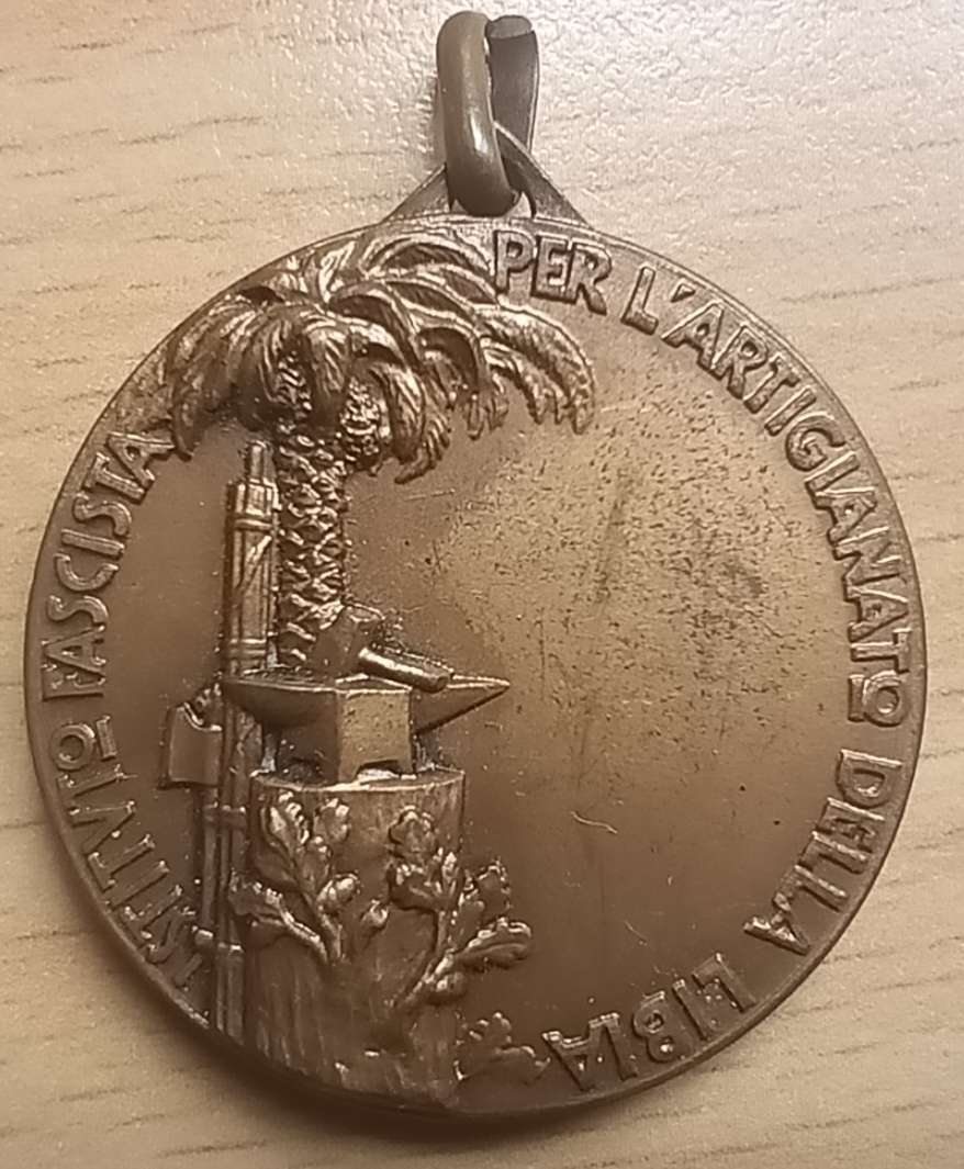 Libya Italian Fascist medal Mussolini