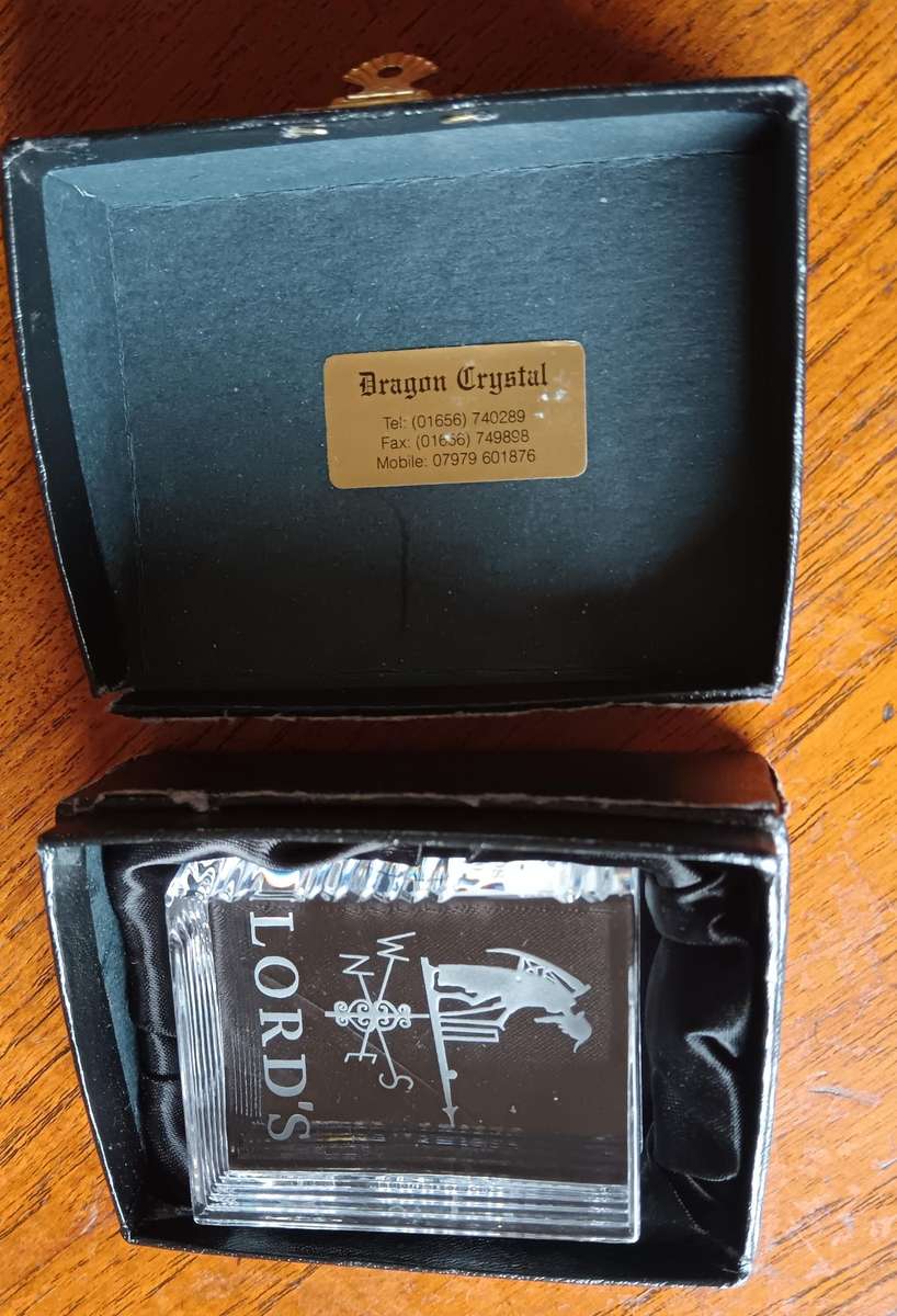 Lord's Cricket Ground Crystal Book, limited to 100, with CoA