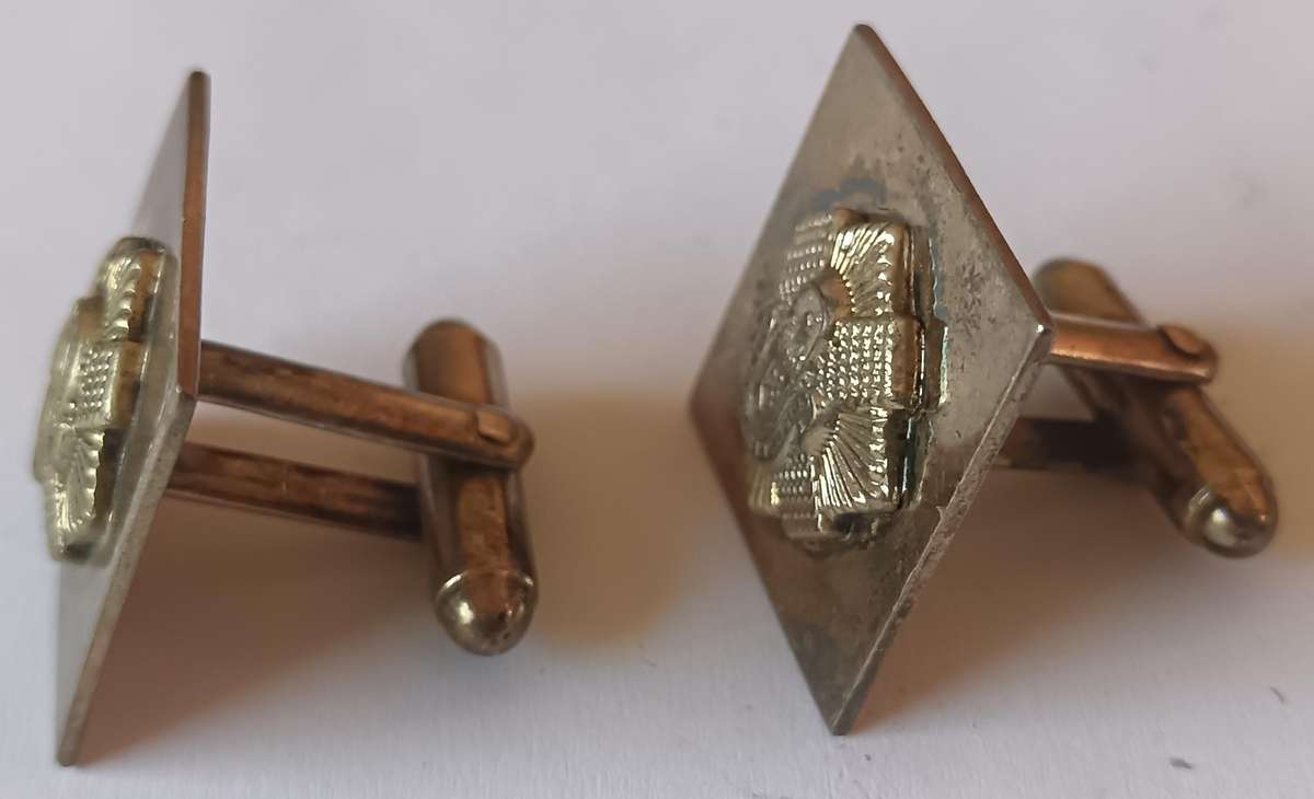 Cape Town Highlanders pair of silver cufflinks