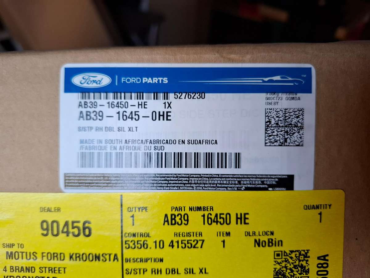 Set of Genuine  Ford Ranger D/C Side Steps