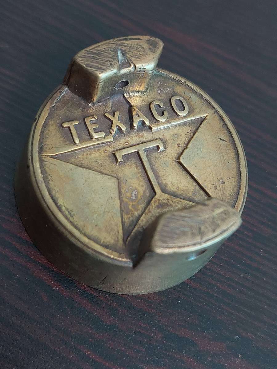 TEXACO Brass Gas Container Cap