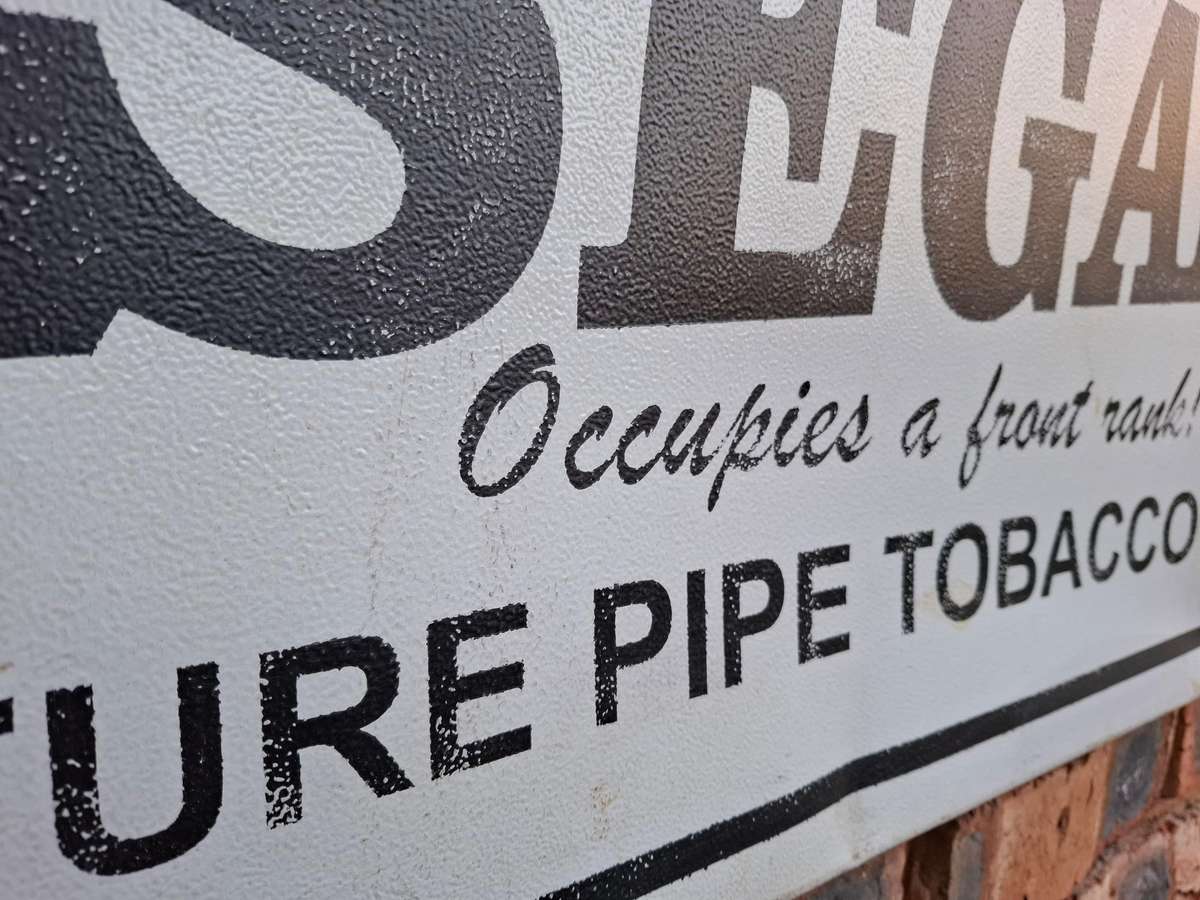 Assegai Tobacco Steel Sign 105cm x 37cm x 1cm