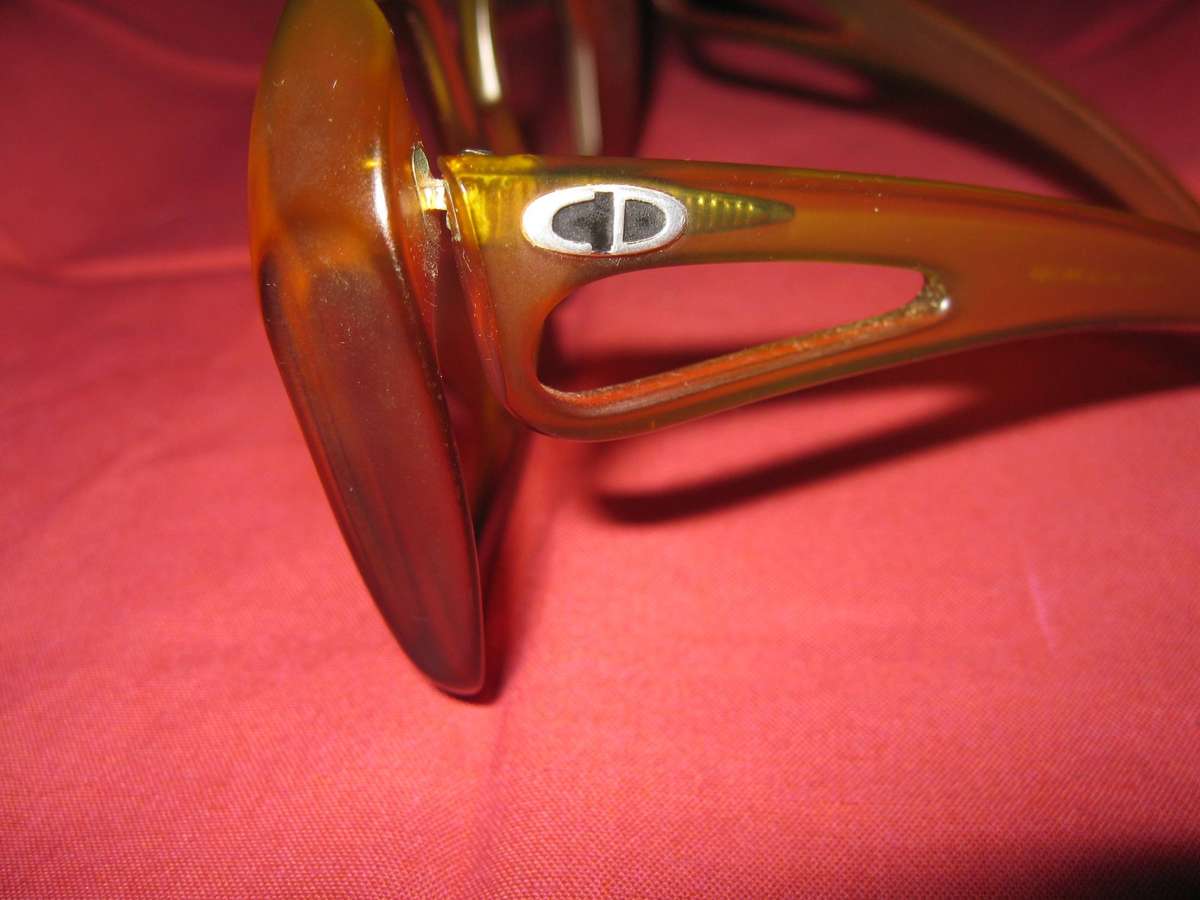 Christian Dior vintage oversized ladies sunglasses with carry bag