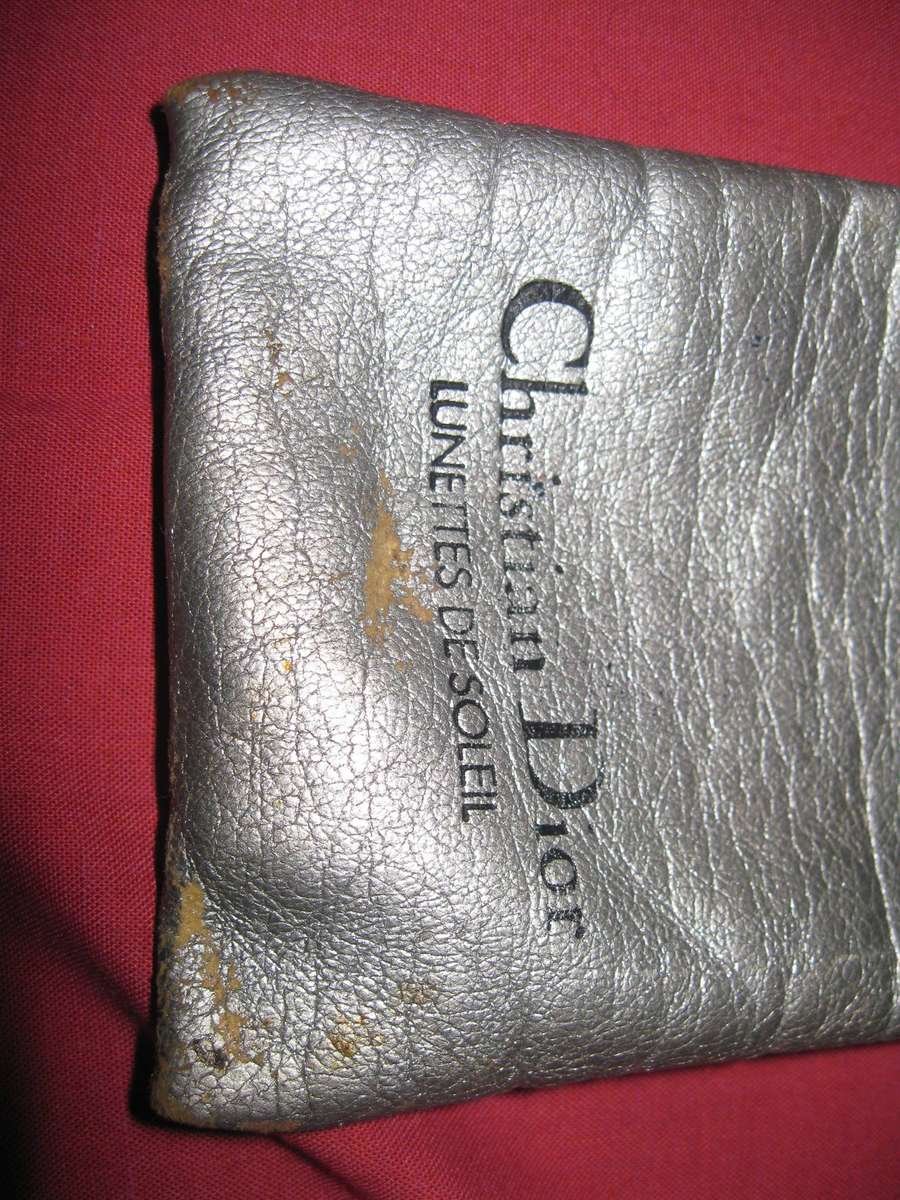 Christian Dior vintage oversized ladies sunglasses with carry bag
