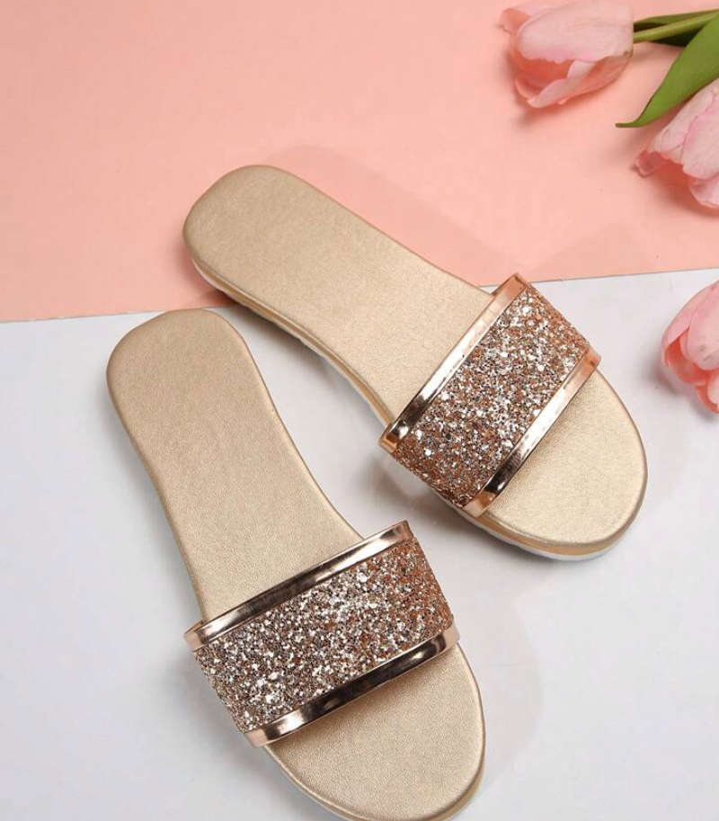 **70% Off Black November Sale: Gorgeous Rose Gold Comfy Sandals**
