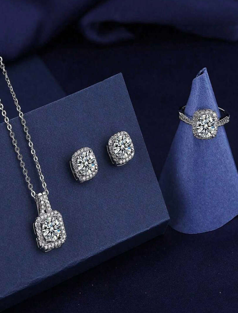 3 piece stainless steal jewelry set