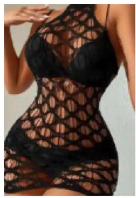 Black lace bodycon