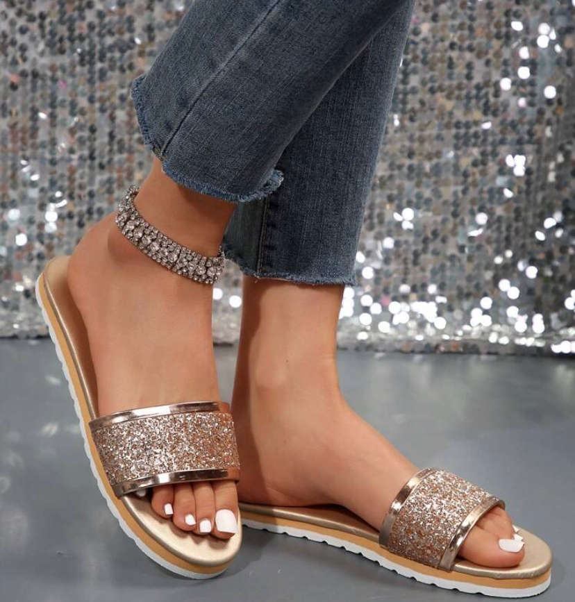 **70% Off Black November Sale: Gorgeous Rose Gold Comfy Sandals**
