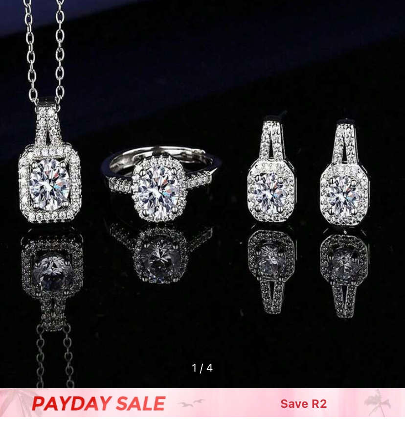 3 piece stainless steal jewelry set