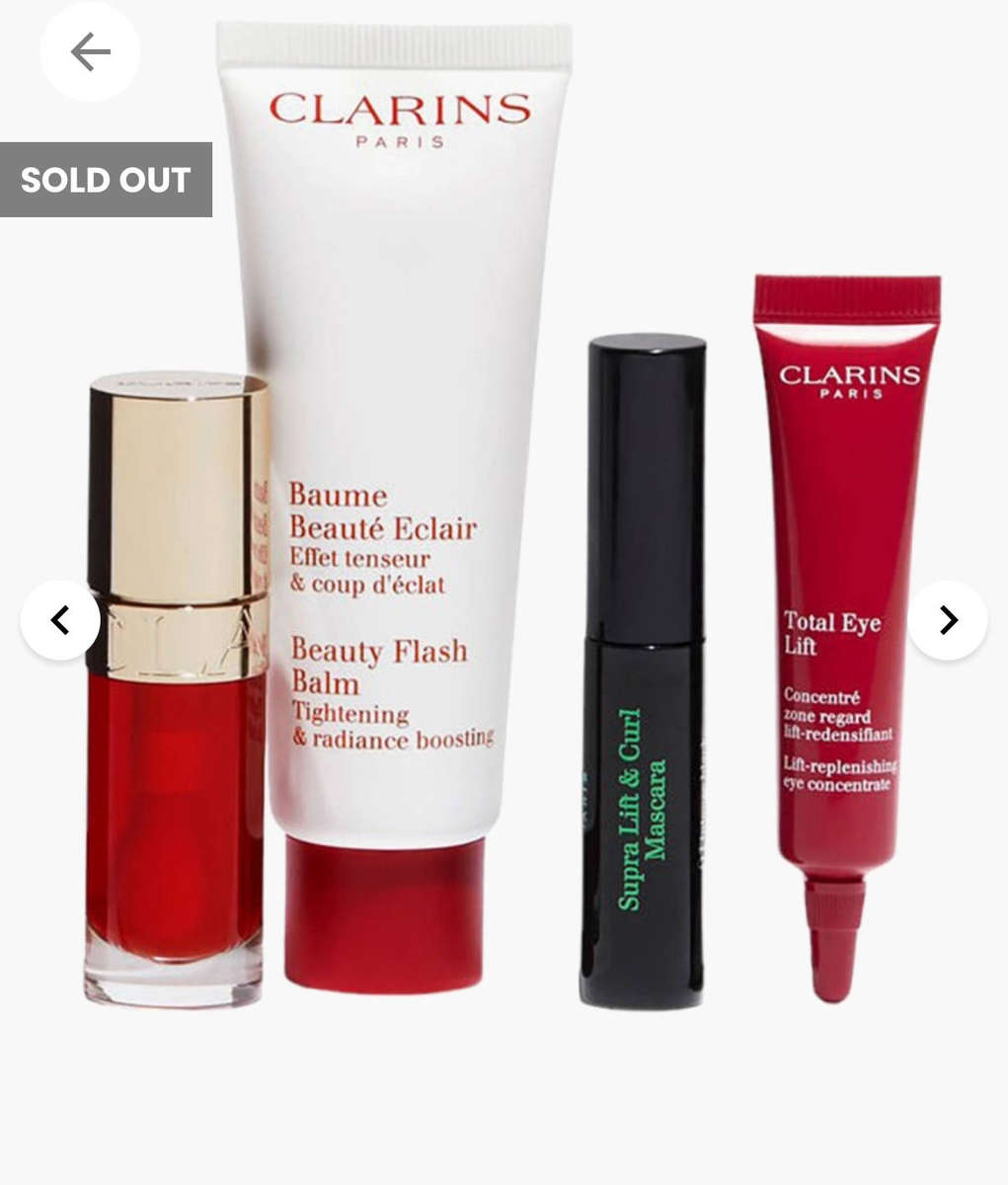 FREE gift with this order. Womens Month : 50% Off Clarins My Radiance Routine Set