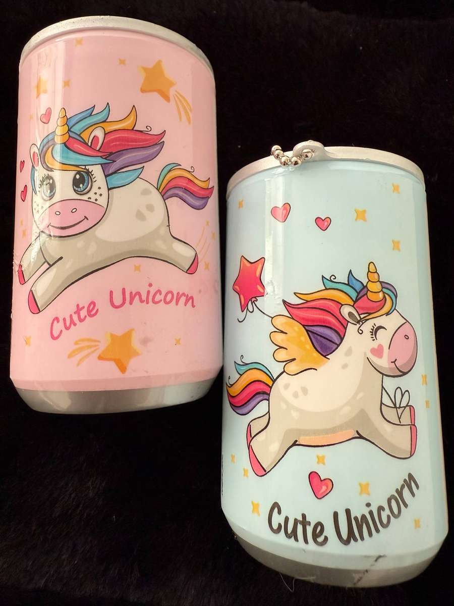 2 pack Coke can mini portable unicorn wet wipes