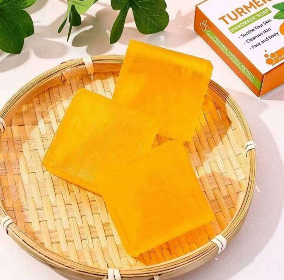 Handmade Cold-Processed Turmeric Soap - Deep Cleansing And Skin Brightening Soap