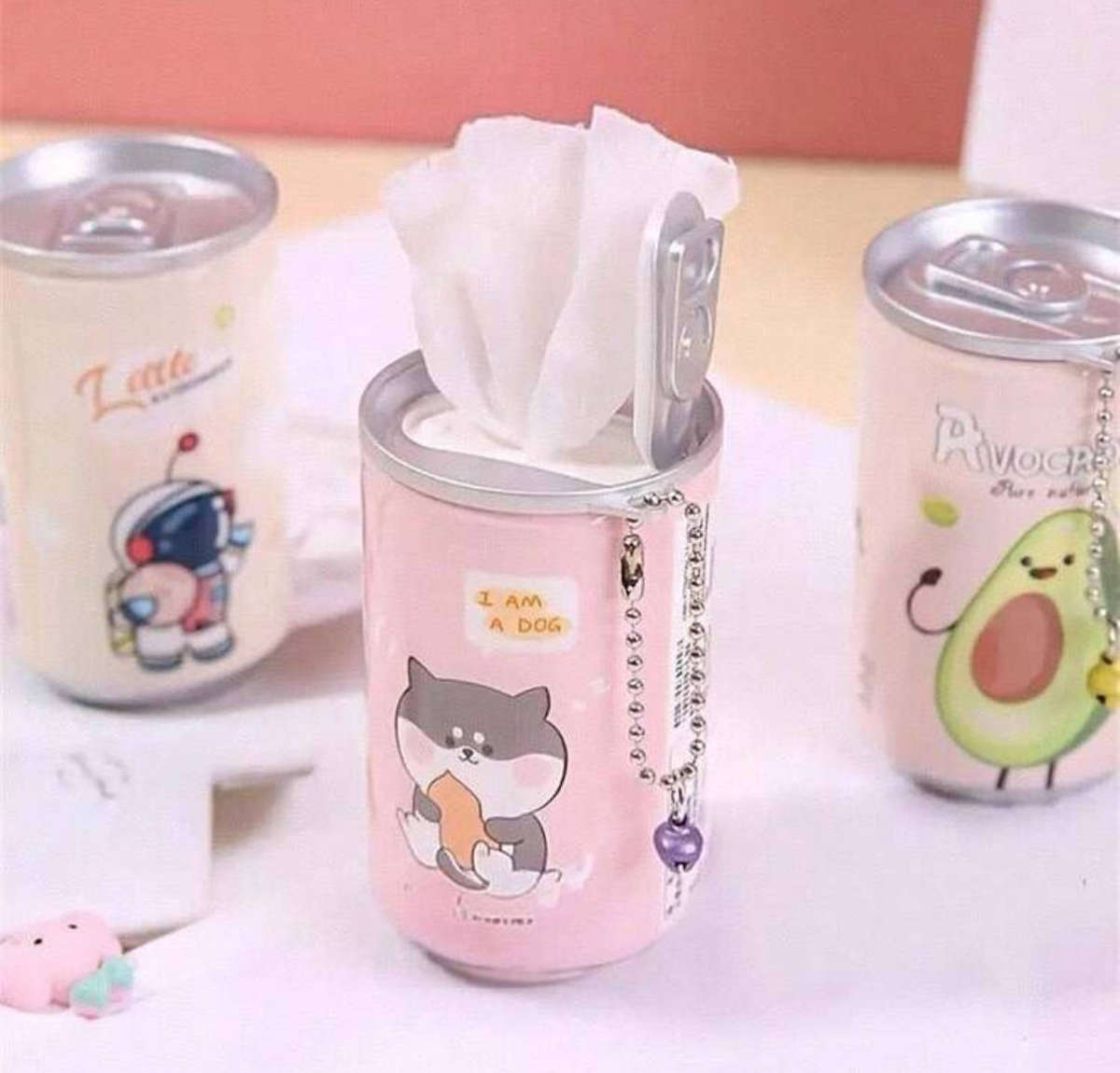 2 pack Coke can mini portable unicorn wet wipes
