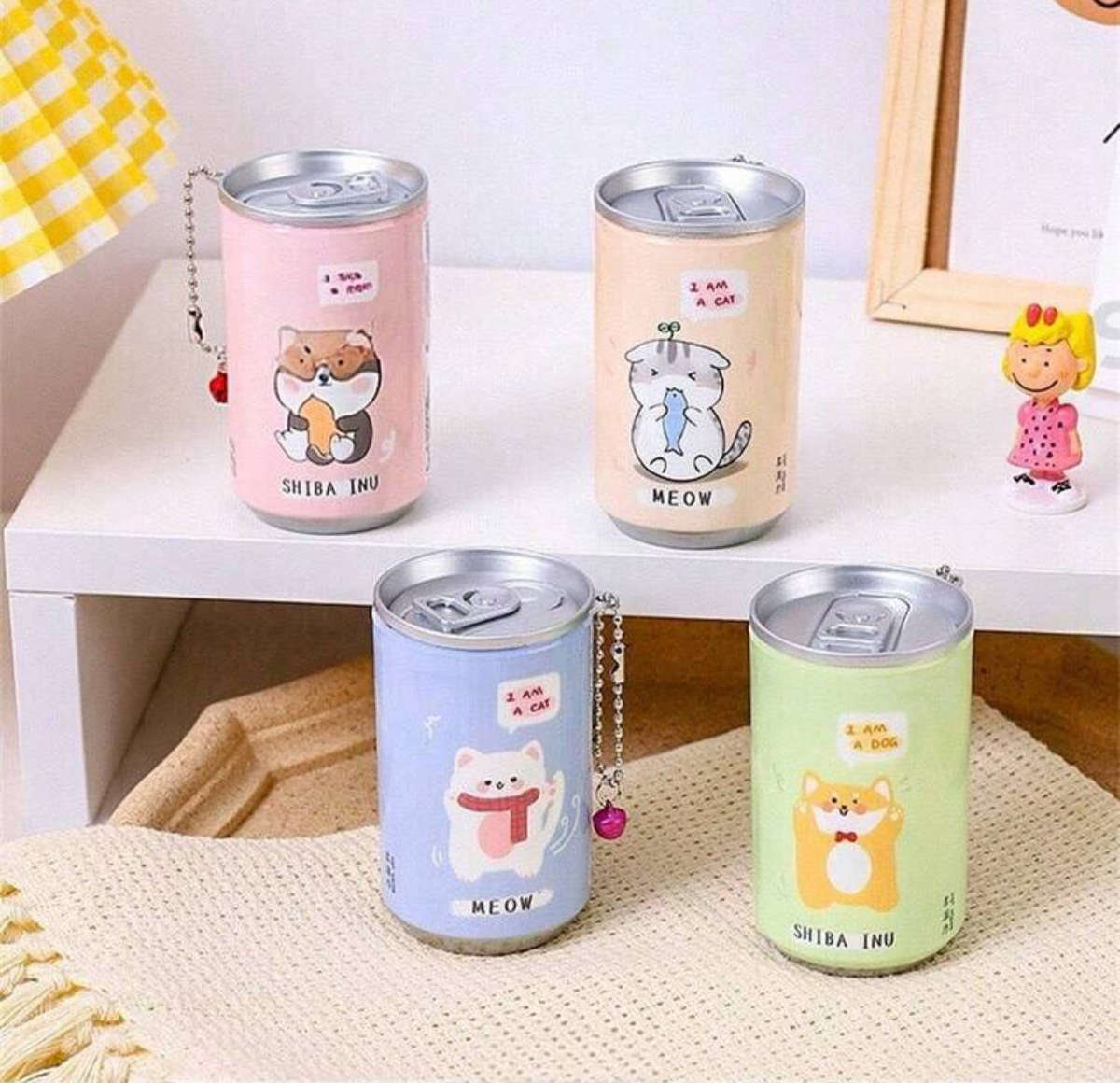 2 pack Coke can mini portable unicorn wet wipes