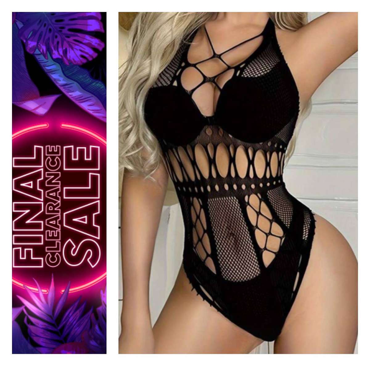 On Promo - 50% Off Sexy halter neck bodysuit