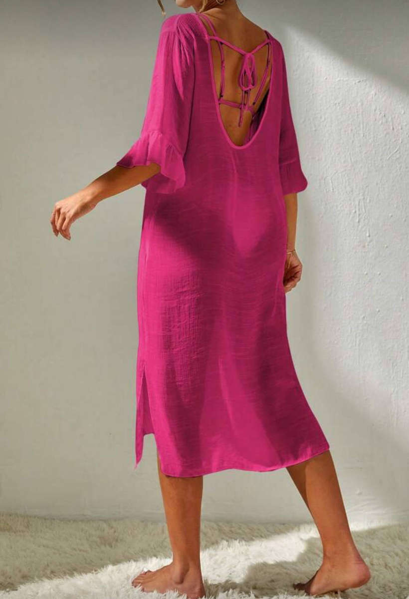 70% Off Black November: Ladies Chiffon poolside dress