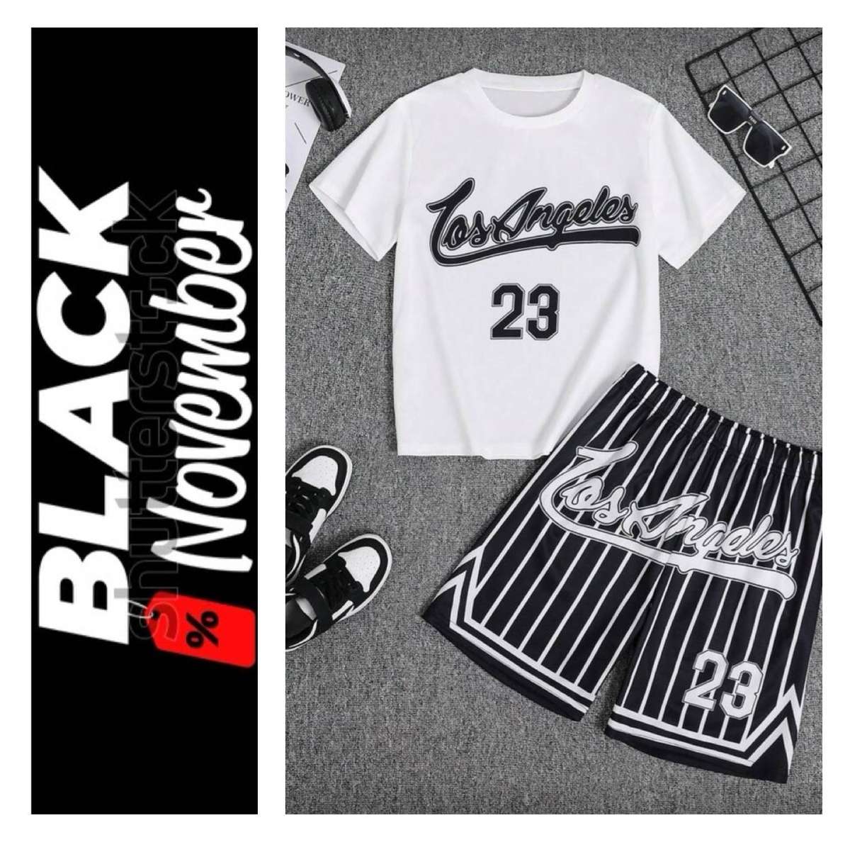 70% Off Black November: Boys 2 piece basketball set