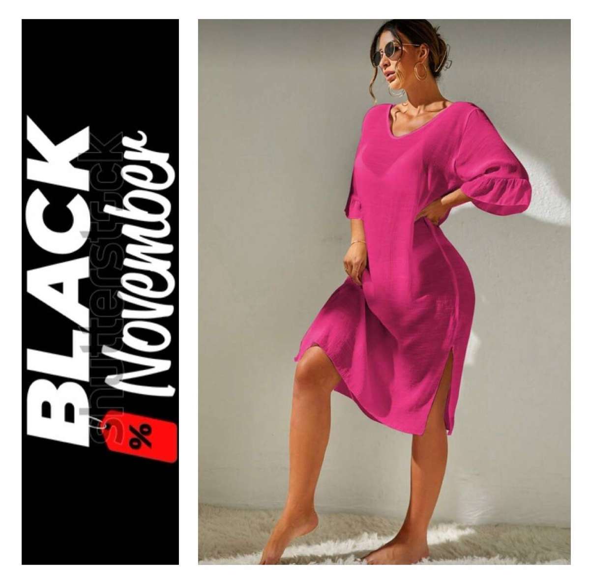 70% Off Black November: Ladies Chiffon poolside dress