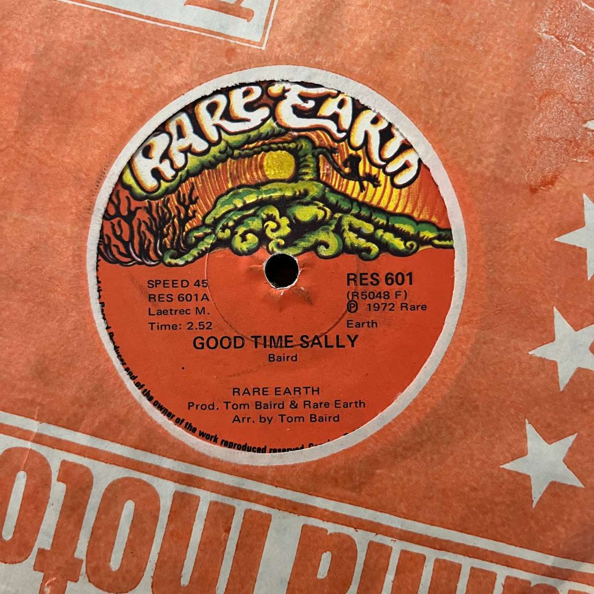 Rare Earth - Good Time Sally Vinyl 7 Inch Single South African Press